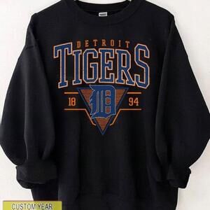 Detroit Tigers Baseball Style Detroit Baseball Sweatshirt Teresafa